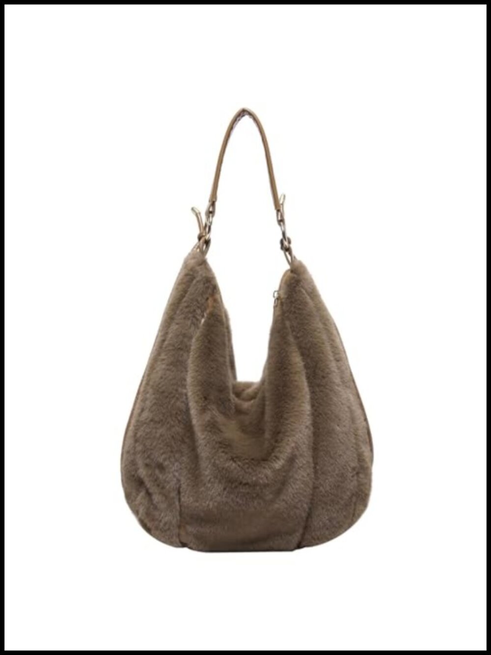 Faux Fur Fluffy Tote Bag Women Fuzzy Shoulder Purse Winter Cute